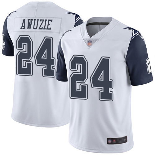 Men Dallas Cowboys Limited White Chidobe Awuzie #24 Rush Vapor Untouchable NFL Jersey